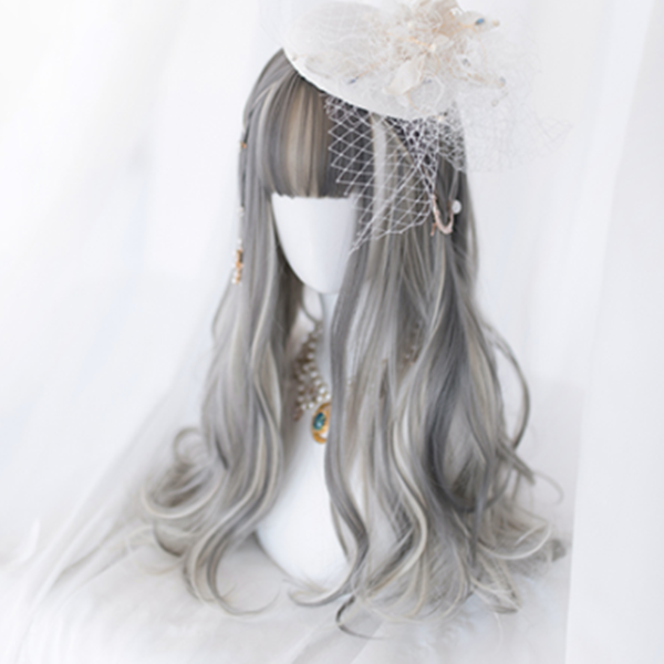 Lolita sisters mixed color wig + cat ears YC22104