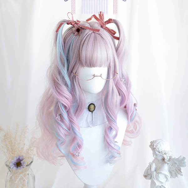 Harajuku mixed color wig + little devil * 2 YC22112