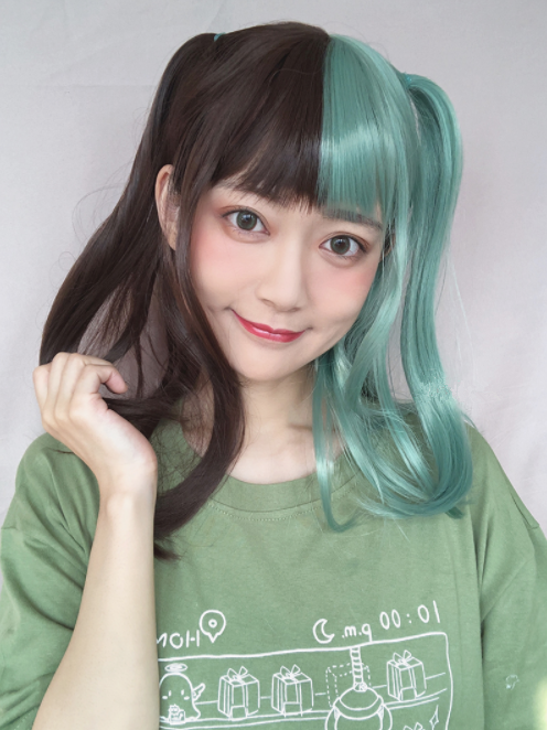 Harajuku stitching wig YC22117