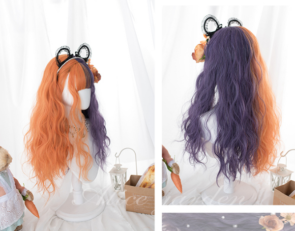 Lolita orange purple wig yc22182