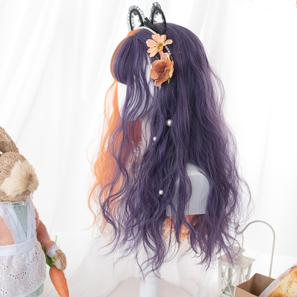 Lolita orange purple wig yc22182