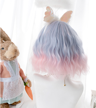 Lolita pink purple gradient wig yc22187