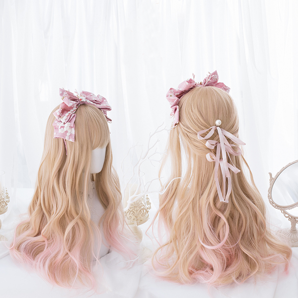 Lolita Apricot pink wig yc22258