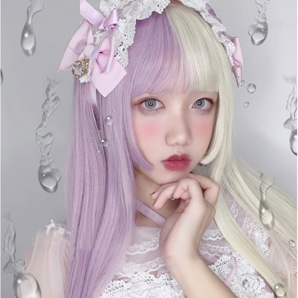 Lolita Purple apricot wig  yc22263