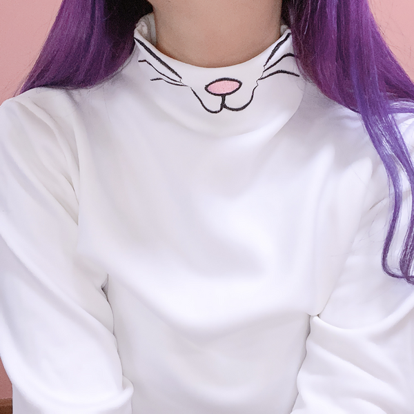 Harajuku cute cat cartoon long sleeve yc22303