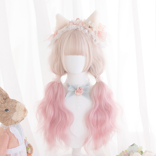 lolita grey pink wig yc22348