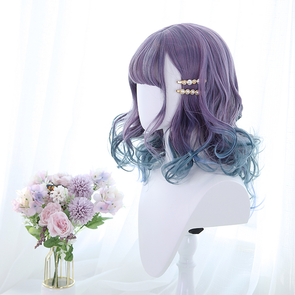 lolita purple blue wig yc22360