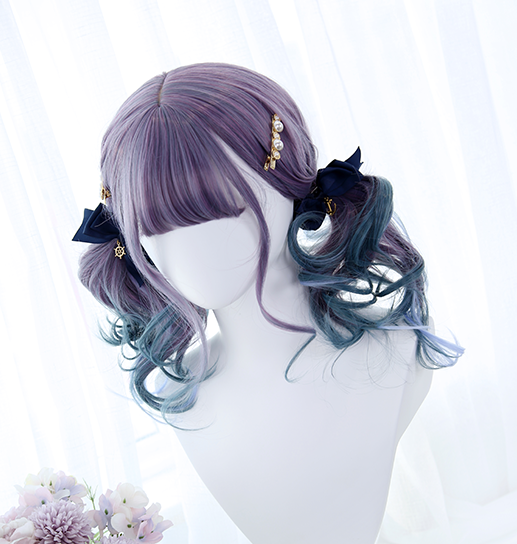 lolita purple blue wig yc22360