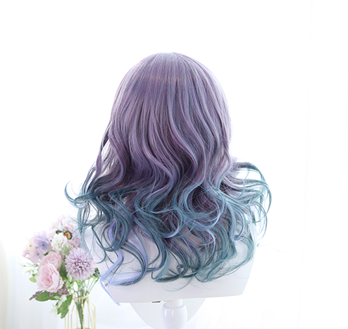 lolita purple blue wig yc22360