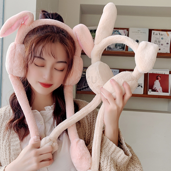 Rabbit ear muffs headband yc22374