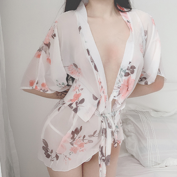 Sexy Chiffon Kimono Nightdress yc22390