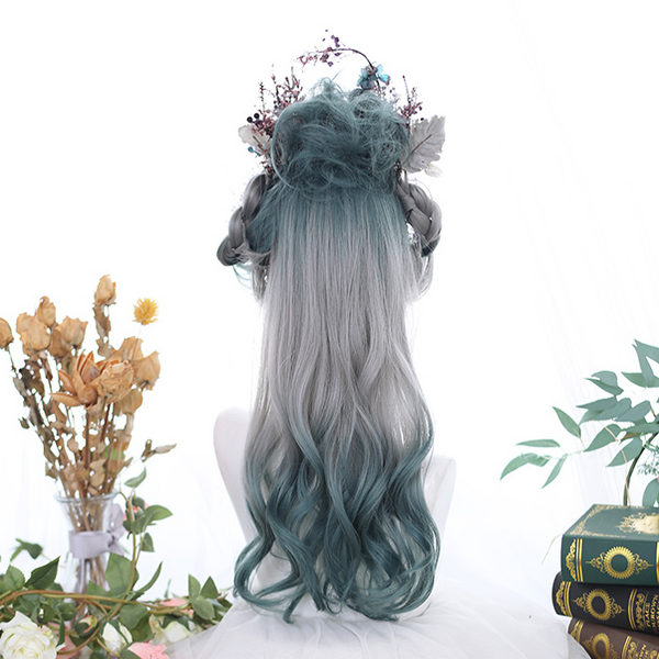 Harajuku gradient curly hair wig yc22523