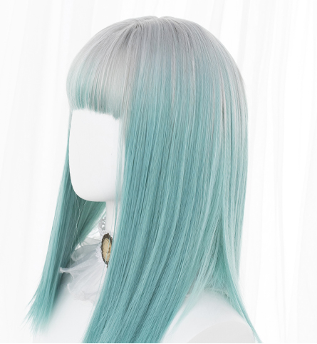 lolita Gray-green gradient wig yc22629