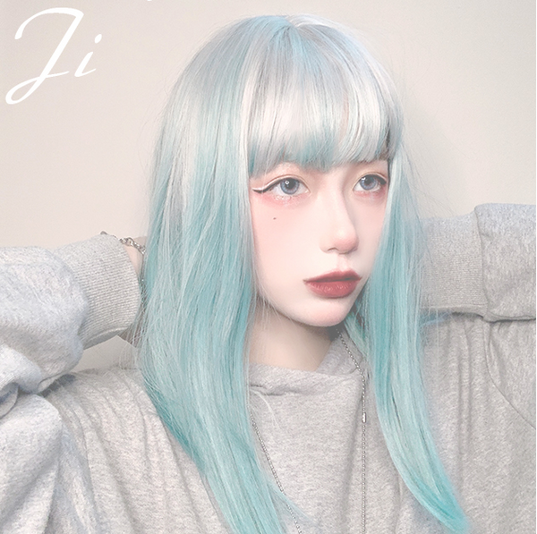 lolita Gray-green gradient wig yc22629