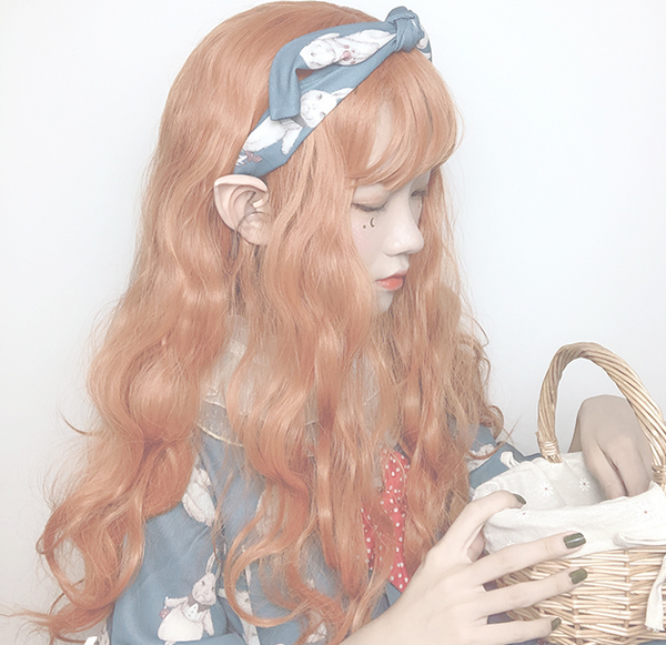 lolita orange cos wig yc22717