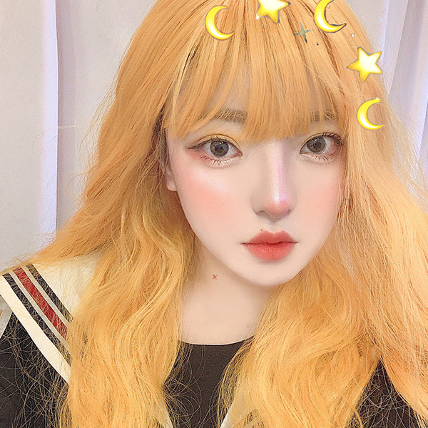 lolita yellow curls wig yc22722