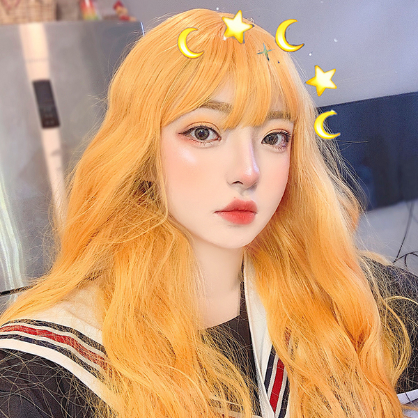 lolita yellow curls wig yc22722