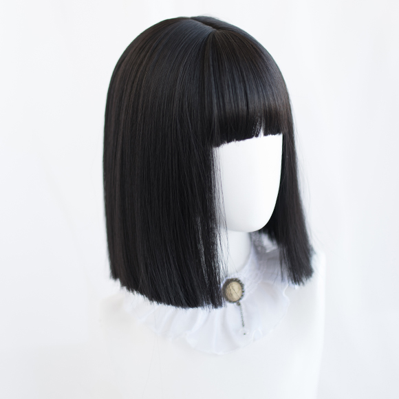 lolita black Short hair wig yc22740