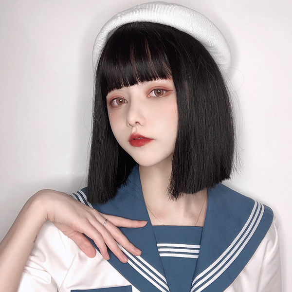 lolita black Short hair wig yc22740