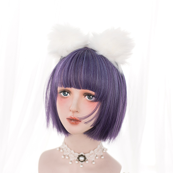 Harajuku Purple Short Hair Wig yc22800