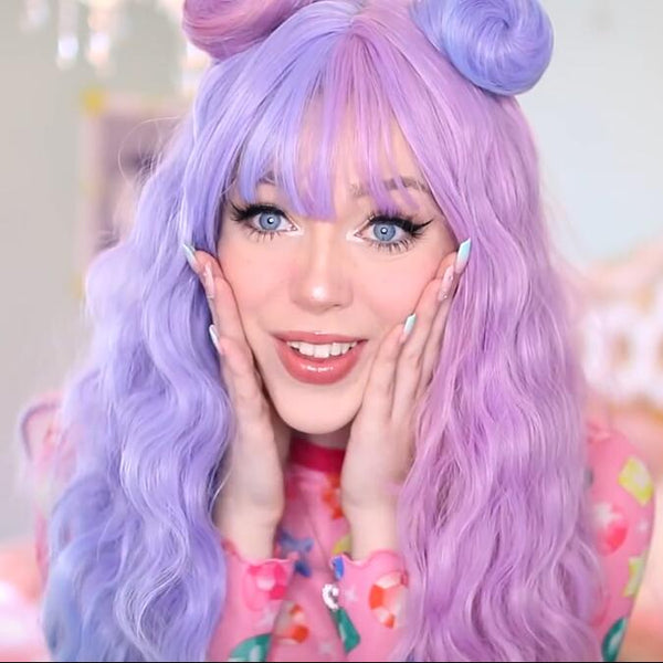 Harajuku blue purple wig YC21800