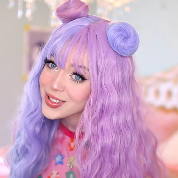 Harajuku blue purple wig YC21800