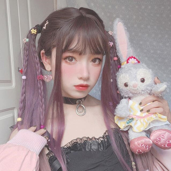 Harajuku long curly wig yc23004