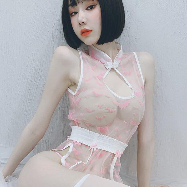 Sexy cheongsam pajamas set yc23116