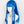 Load image into Gallery viewer, Harajuku blue long wig YC23923
