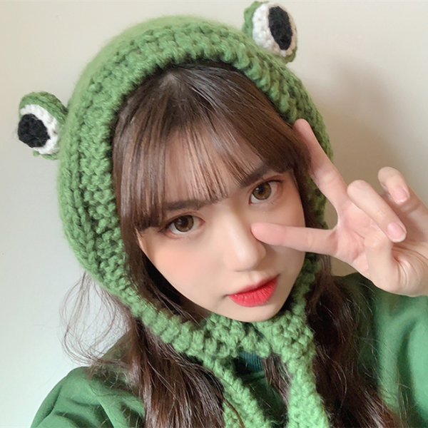 Cute frog knitted hat YC50102