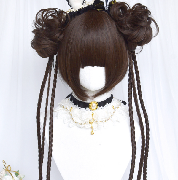 Lolita Tiger Clip Double Ponytail Wig yc50124
