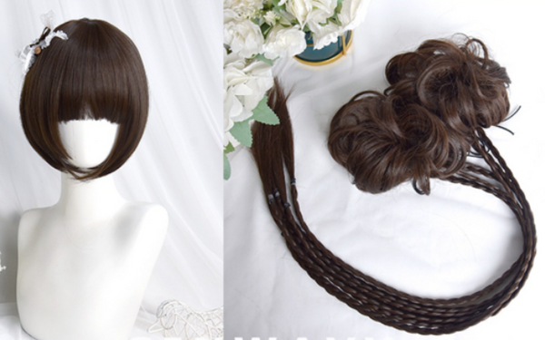 Lolita Tiger Clip Double Ponytail Wig yc50124