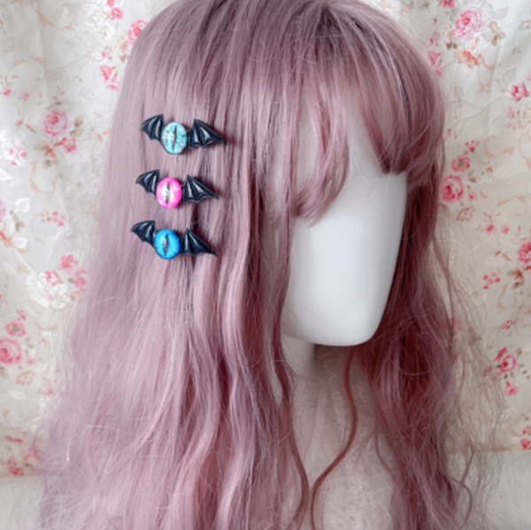 Lolita Devil Wings Hair Clip (3 Pieces) yc50187