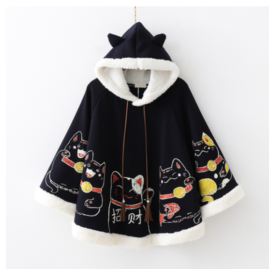 Cute cat cloak coat yc50207