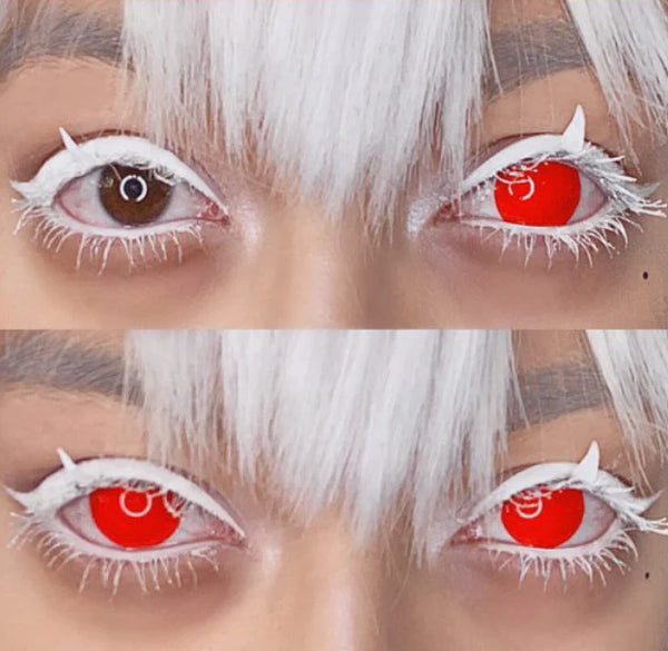 cosplay red contact lenses (two pieces) yc31363