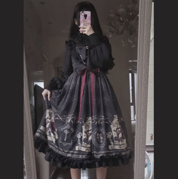 Dark Lolita jsk dress yc50237