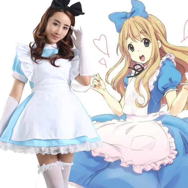 Alice in Wonderland Cute Maid Cosplay Costume YC20107