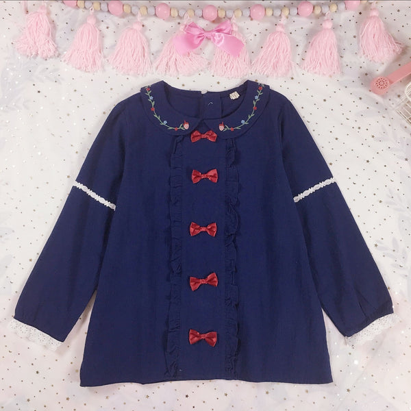 Japanese cute bow shirt yc20590