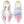 Load image into Gallery viewer, Harajuku Rainbow Gradual Wig yc21019
