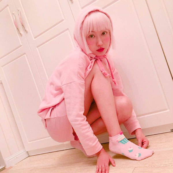 kawaii pink wigs yc20652