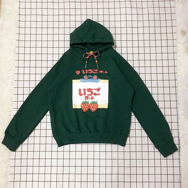 Japanese Strawberry Hoodie sweater yc20592