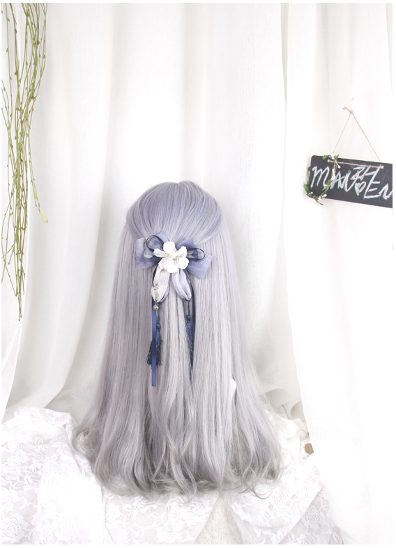 Lolita gray wig (gift Hair net) YC20220