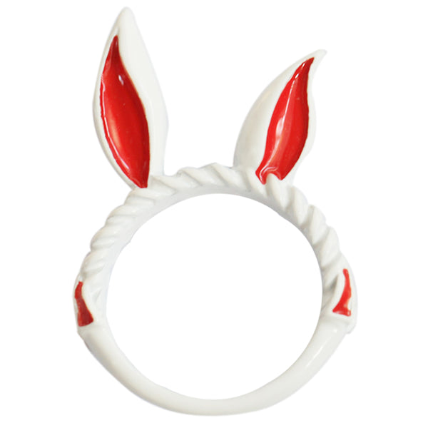 Cute Rabbit Ears Cos Ring Necklace YC20281