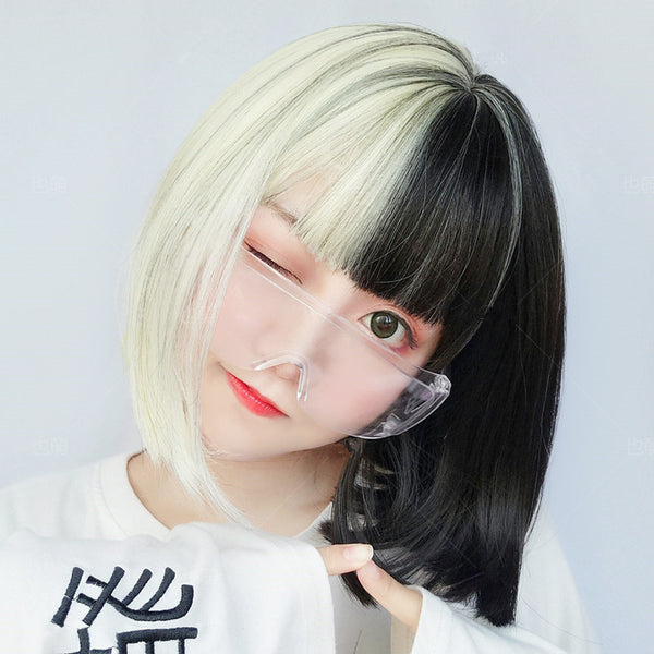 Lolita black and white wig yc20594