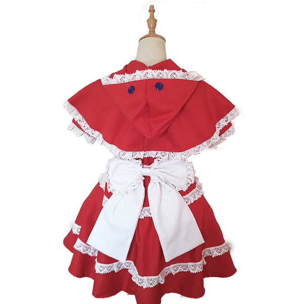 LOL Little Red Riding Hood Anne Sexy Maid Cosply Costume YC20108