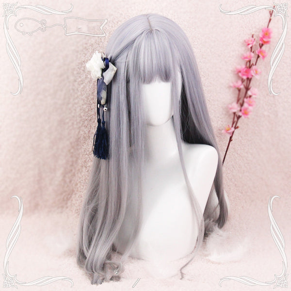Lolita gray wig (gift Hair net) YC20220