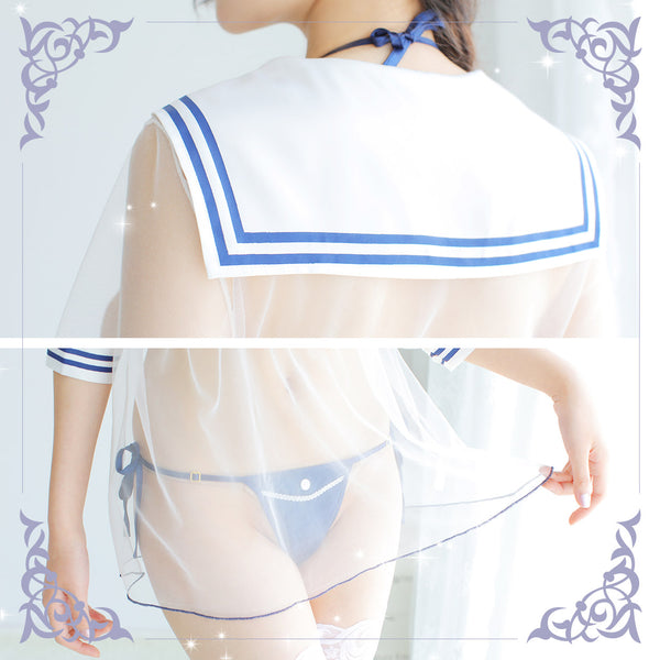 Sexy COS Sailor Suit Underwear Three-piece Suit YC20104