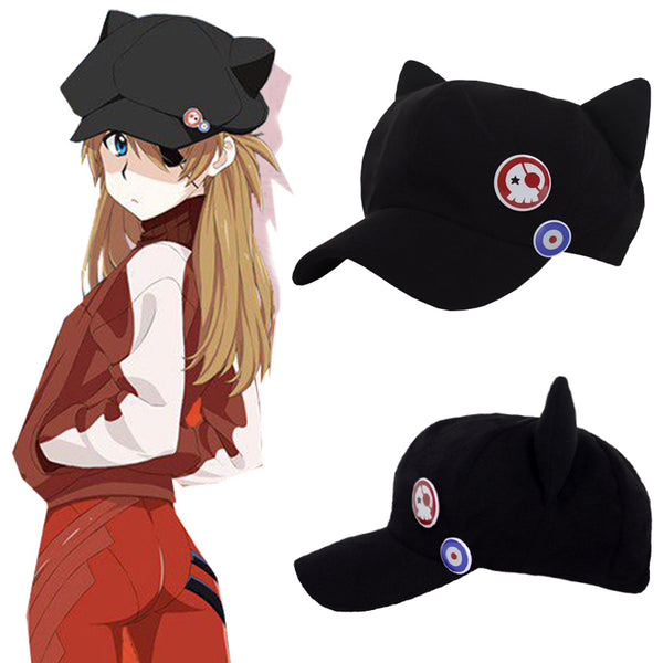 Evangelion EVA Cos Cat Ear Baseball Cap YC20140