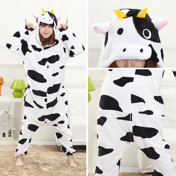 Winter cow conjoined pajamas YC22148