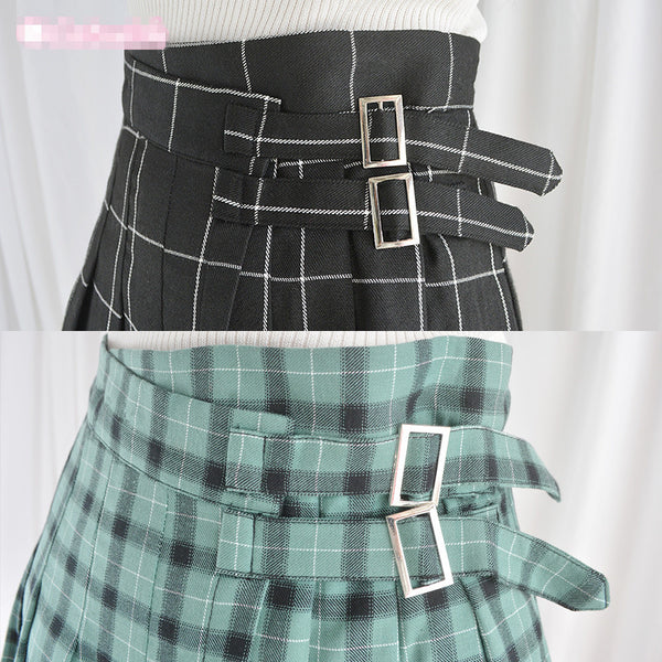 Harajuku Plaid Pleated Skirt YC20480